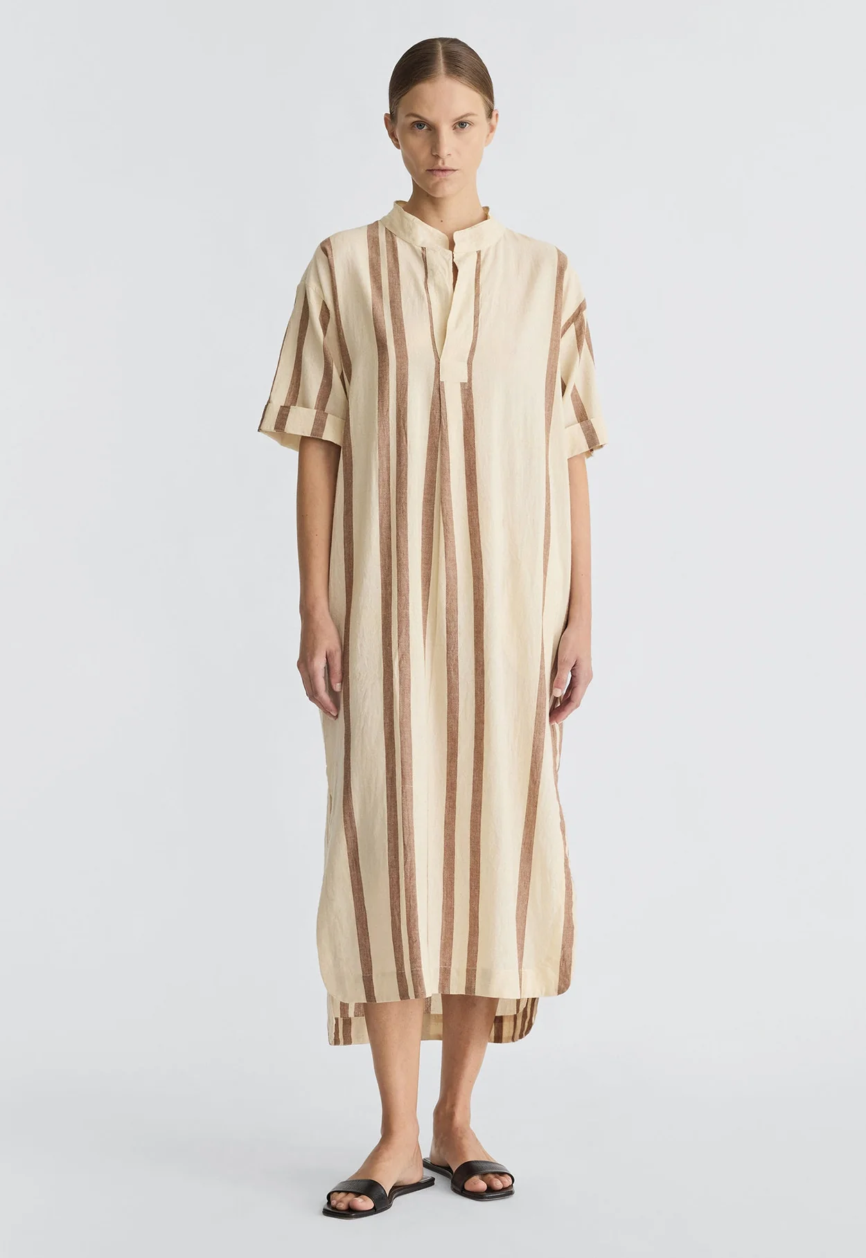 Alderton Cotton Dress - Ecru/Carabu