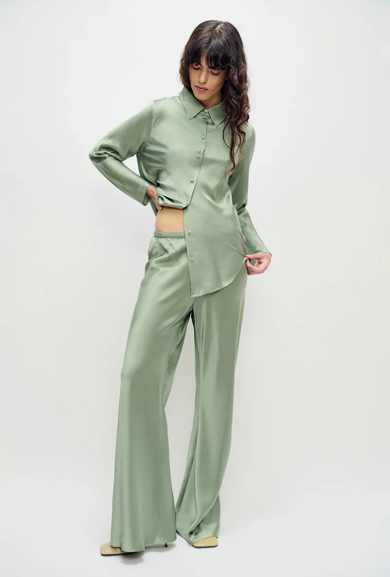 Bias Cut Pants - Moonshine - Image 2