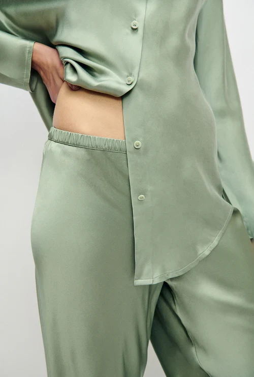 Bias Cut Pants - Moonshine - Image 4