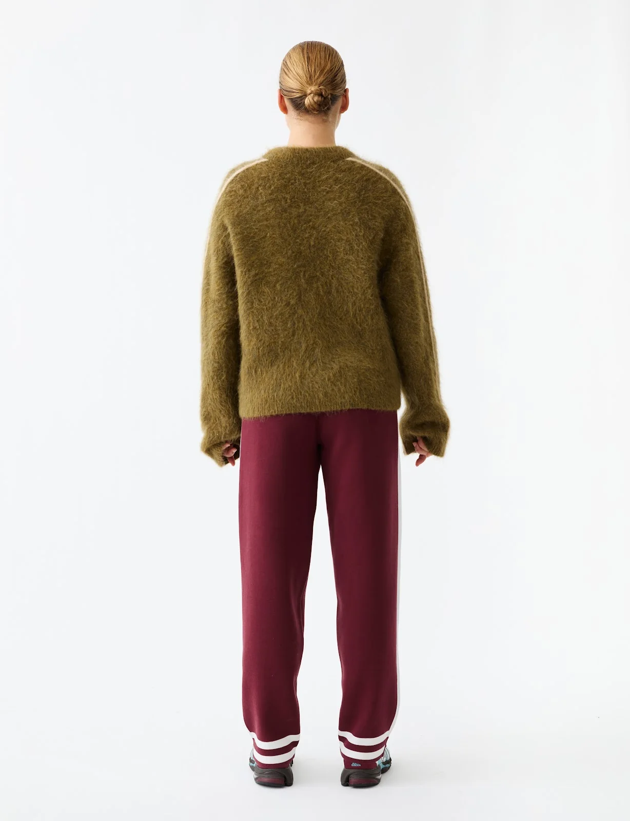 Brushed Alpaca Cardigan - Moss - Image 6