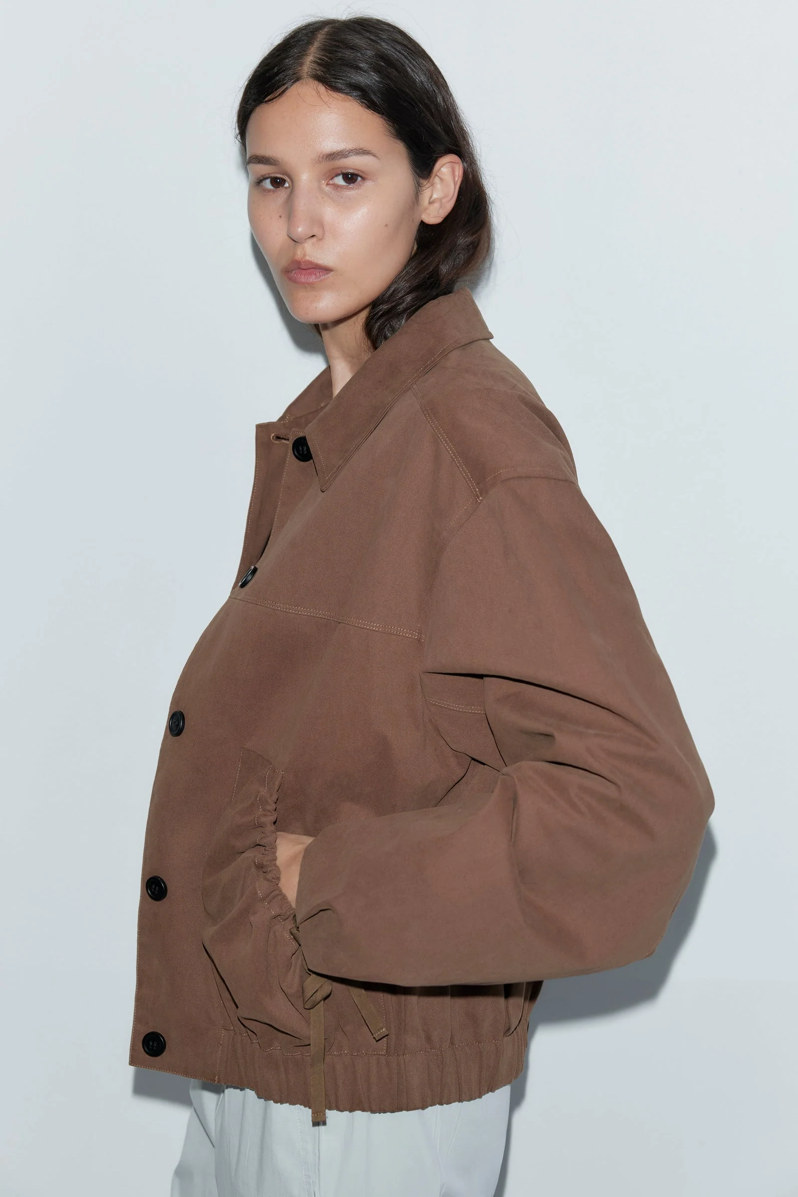 Button Up Jacket – Brown
