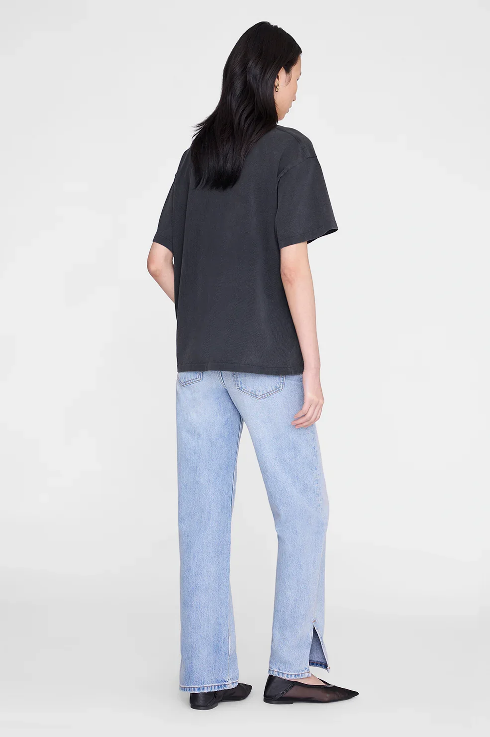 Cade Tee Melrose Stencil - Washed Black - Image 4