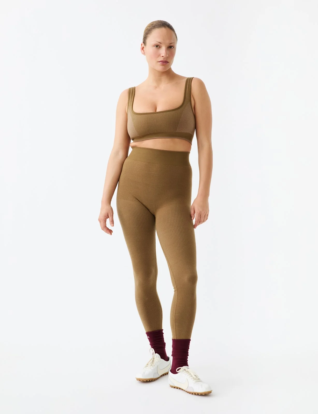Classic Wool Rib Legging - Harvest - Image 2