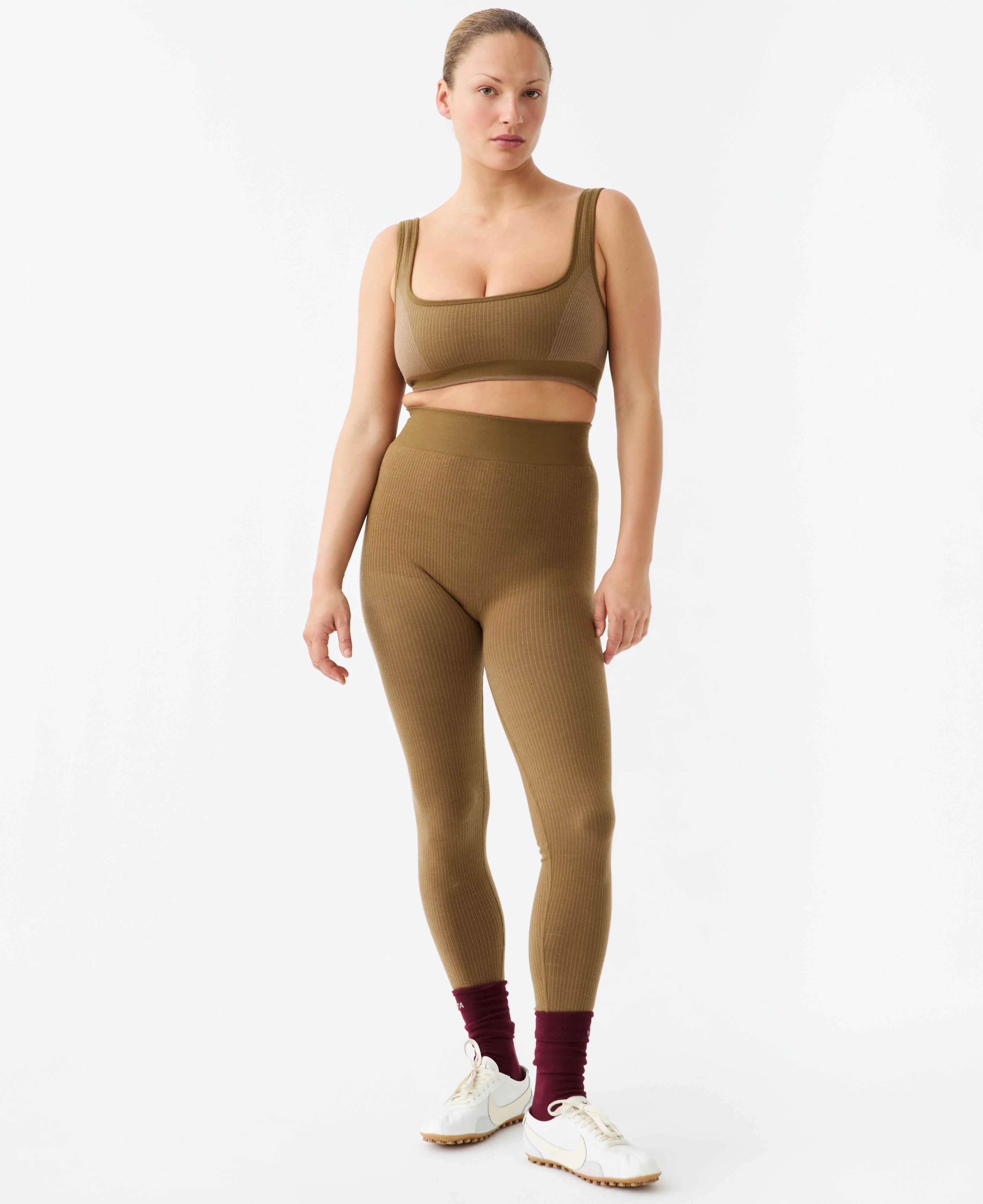 Classic Wool Rib Legging - Harvest - Image 5
