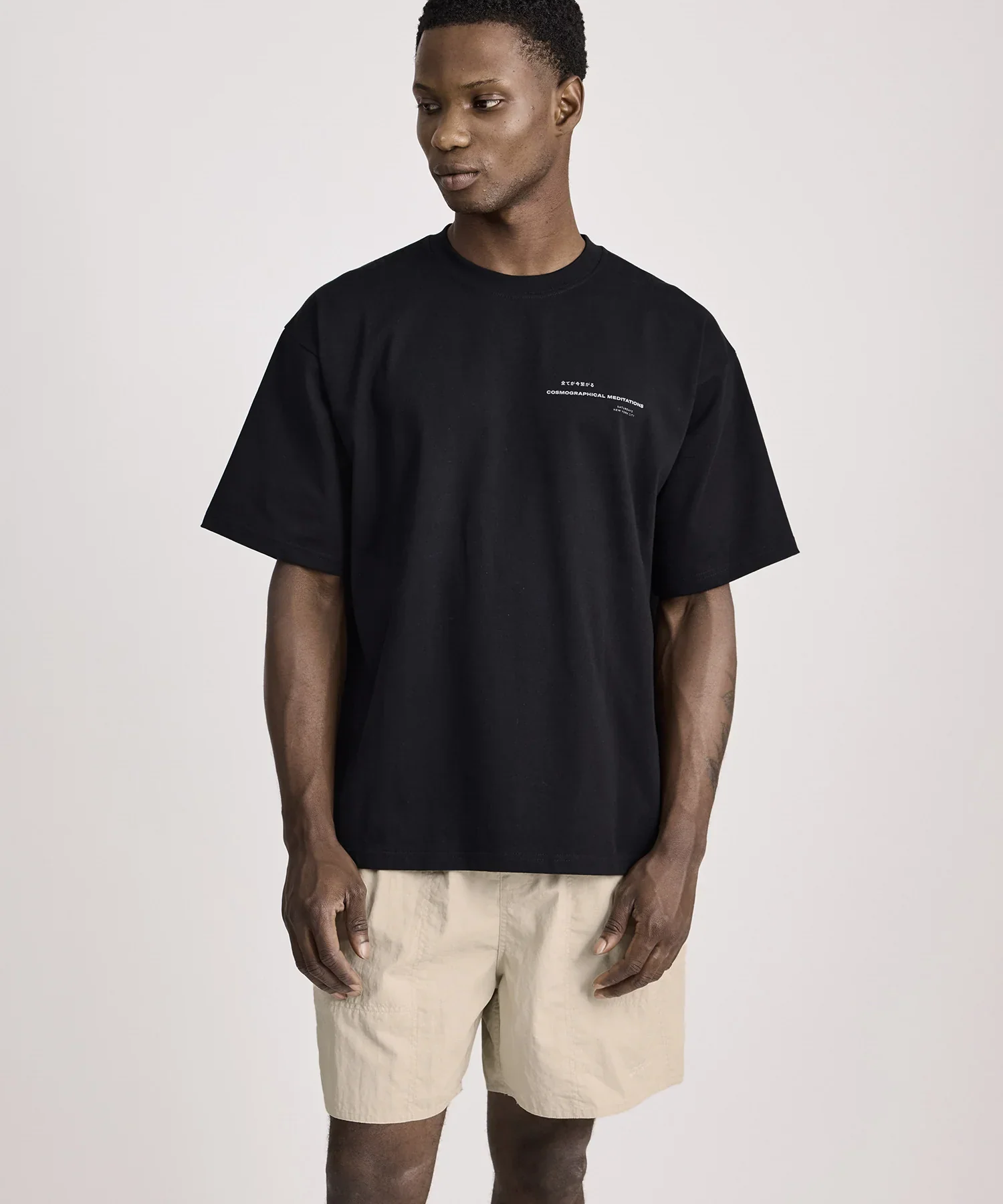 Cosmographical Relaxed Short Sleeve Tee - Black - Image 3