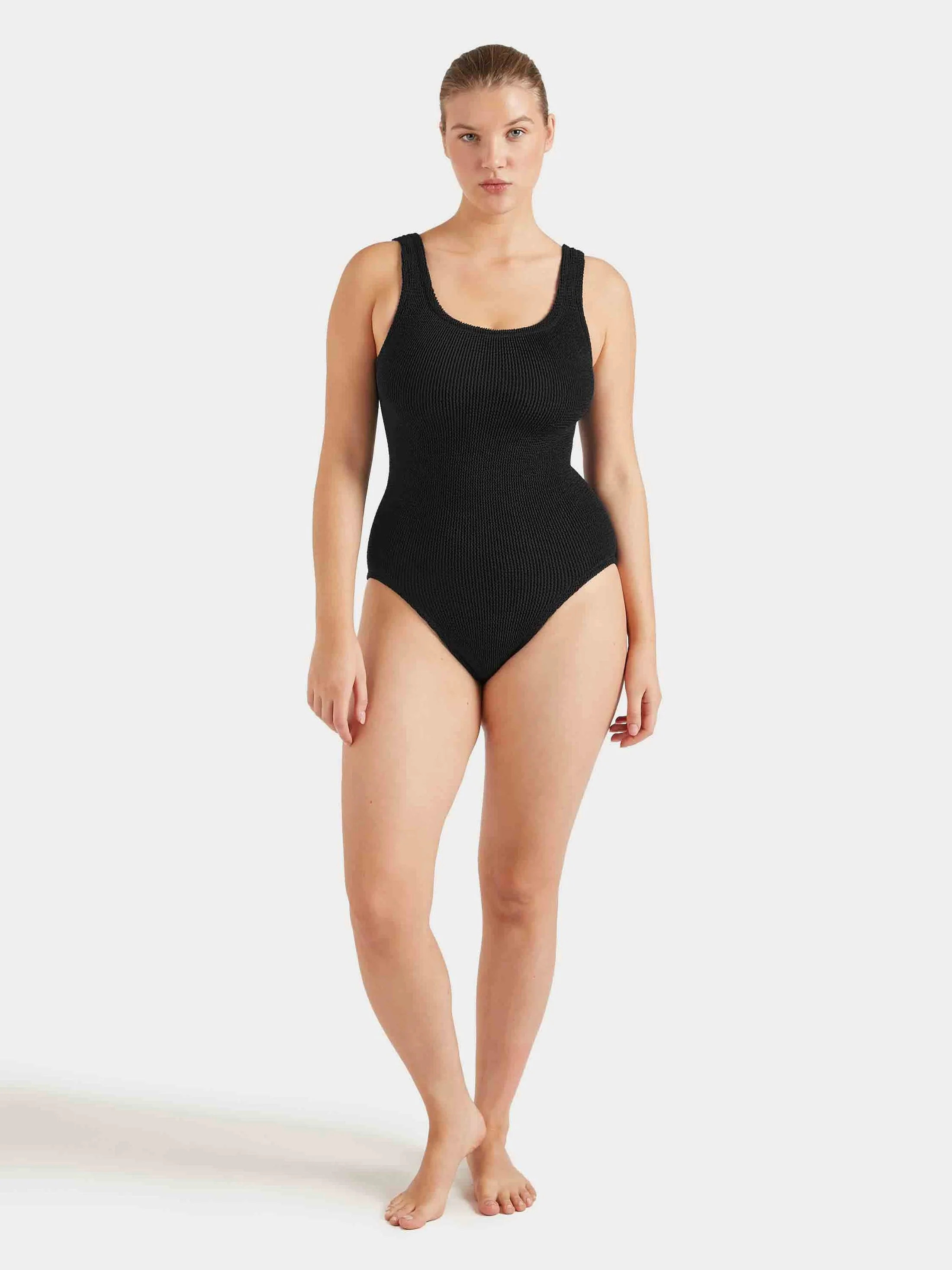Coverage Square Neck Swim - Black - Image 2