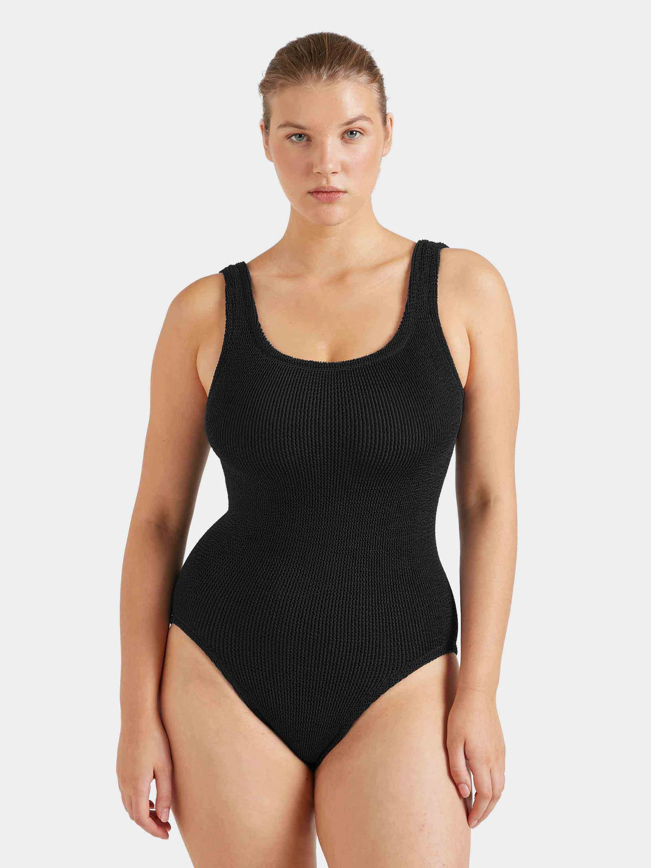 Coverage Square Neck Swim - Black - Image 4