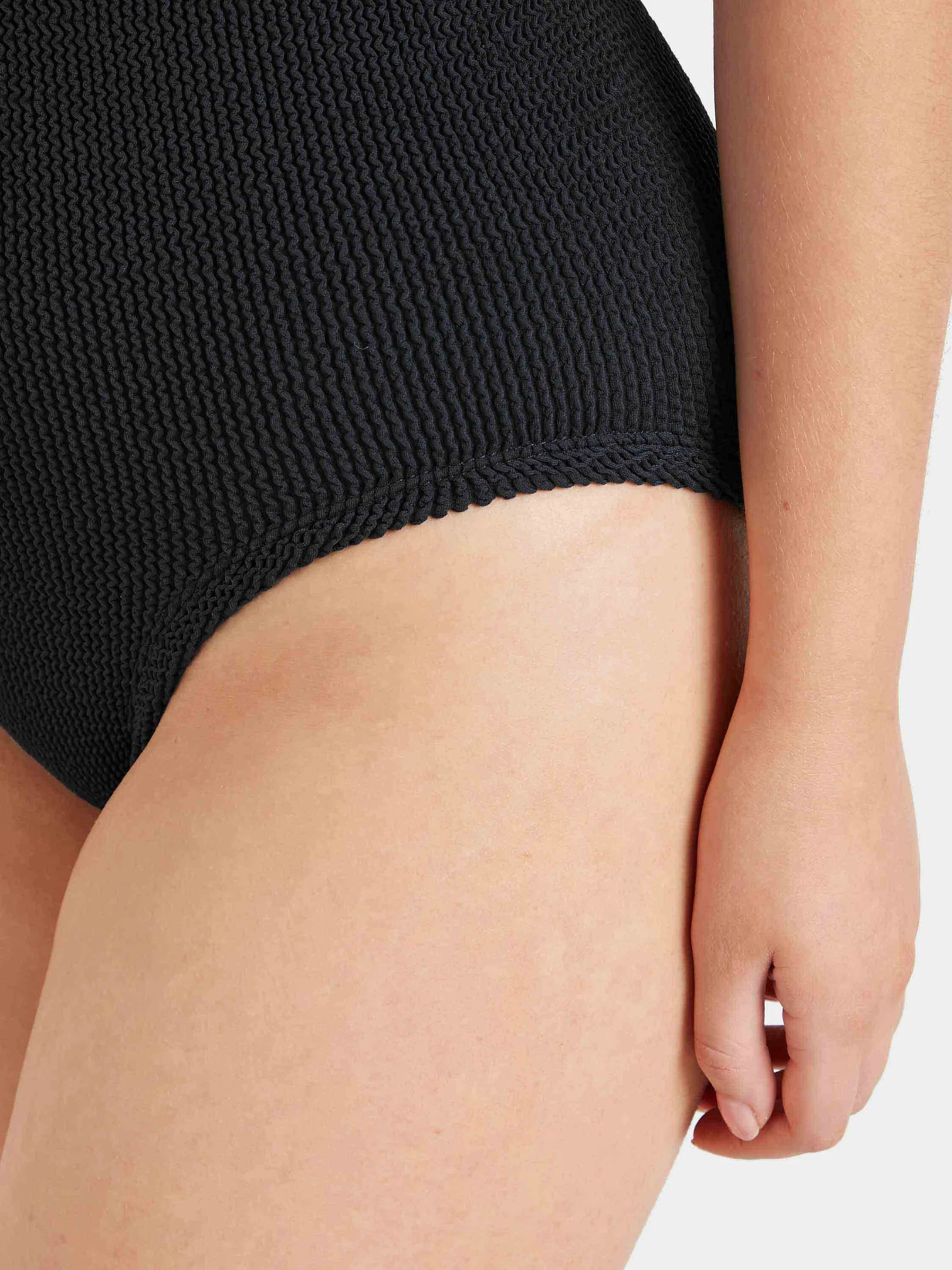 Coverage Square Neck Swim - Black - Image 7