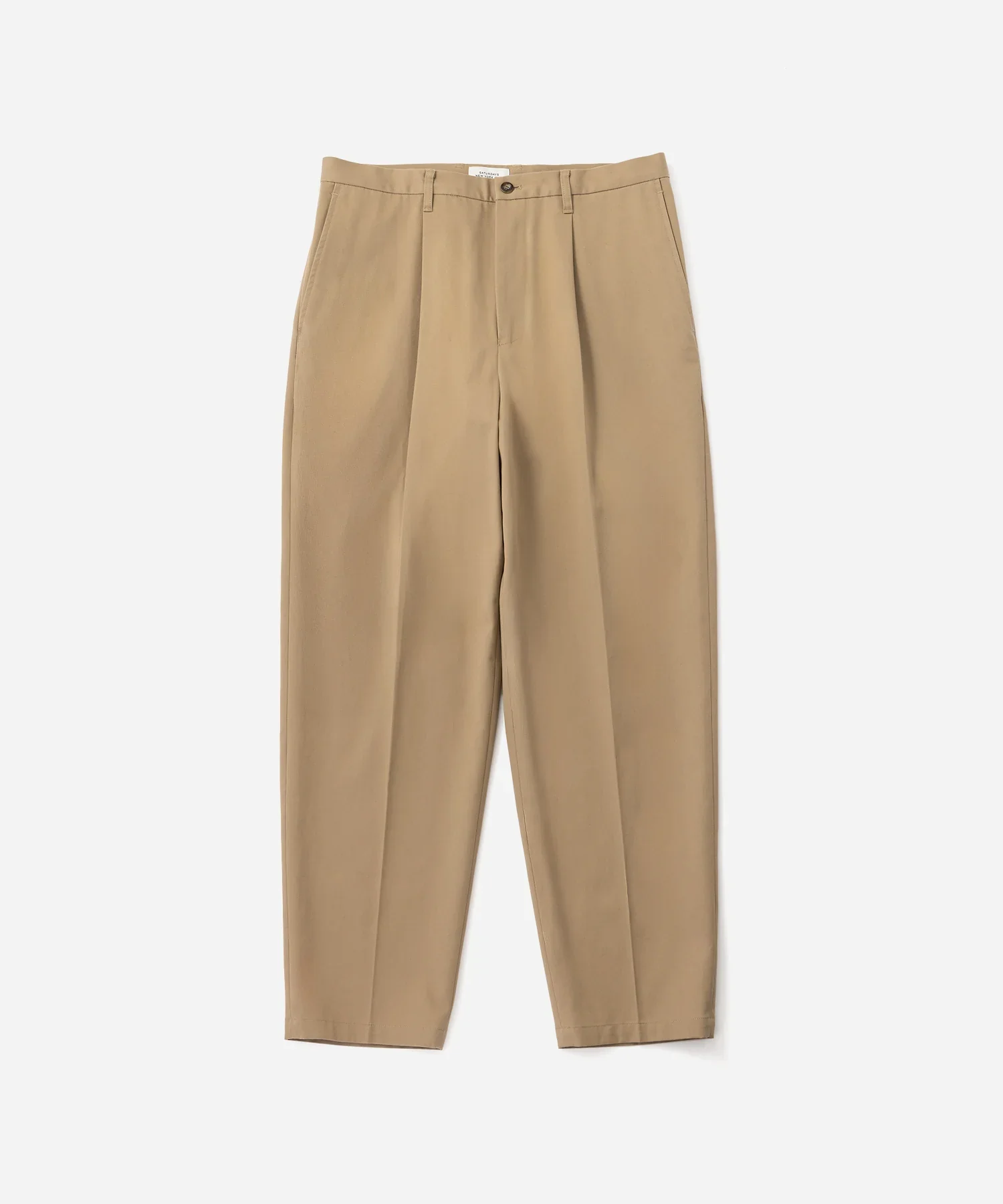 Dean One Tuck Pant - Beige - Image 3