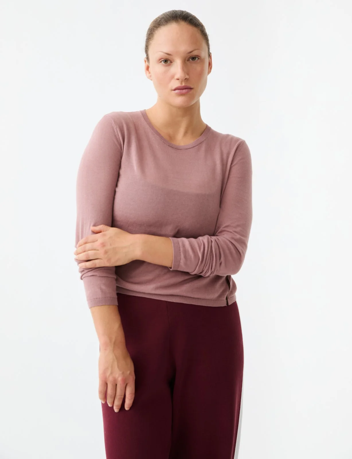 Essentials Long Sleeve Top - Rose - Image 2