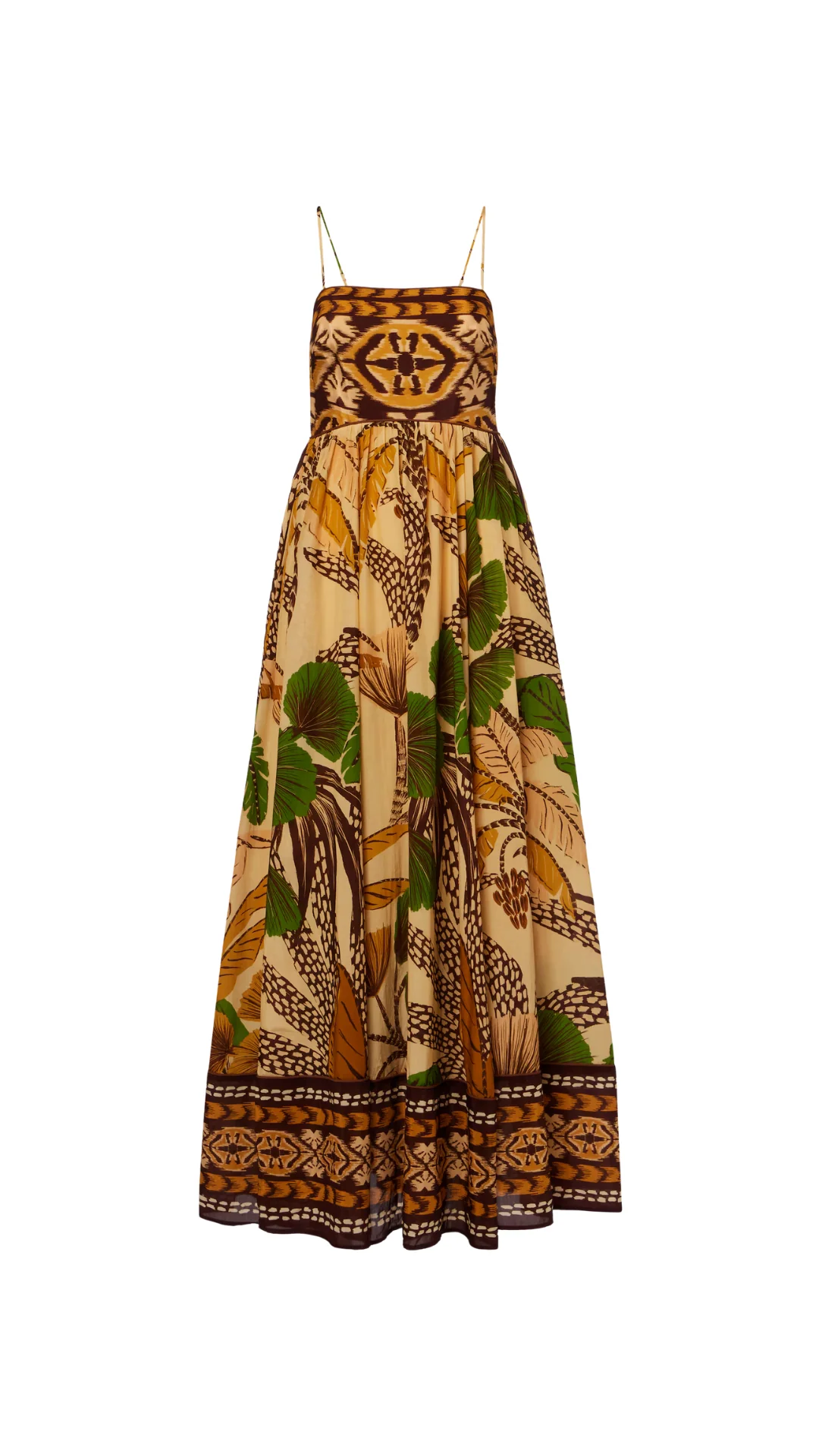 Foliage Sketch Sand Maxi Dress - Image 2
