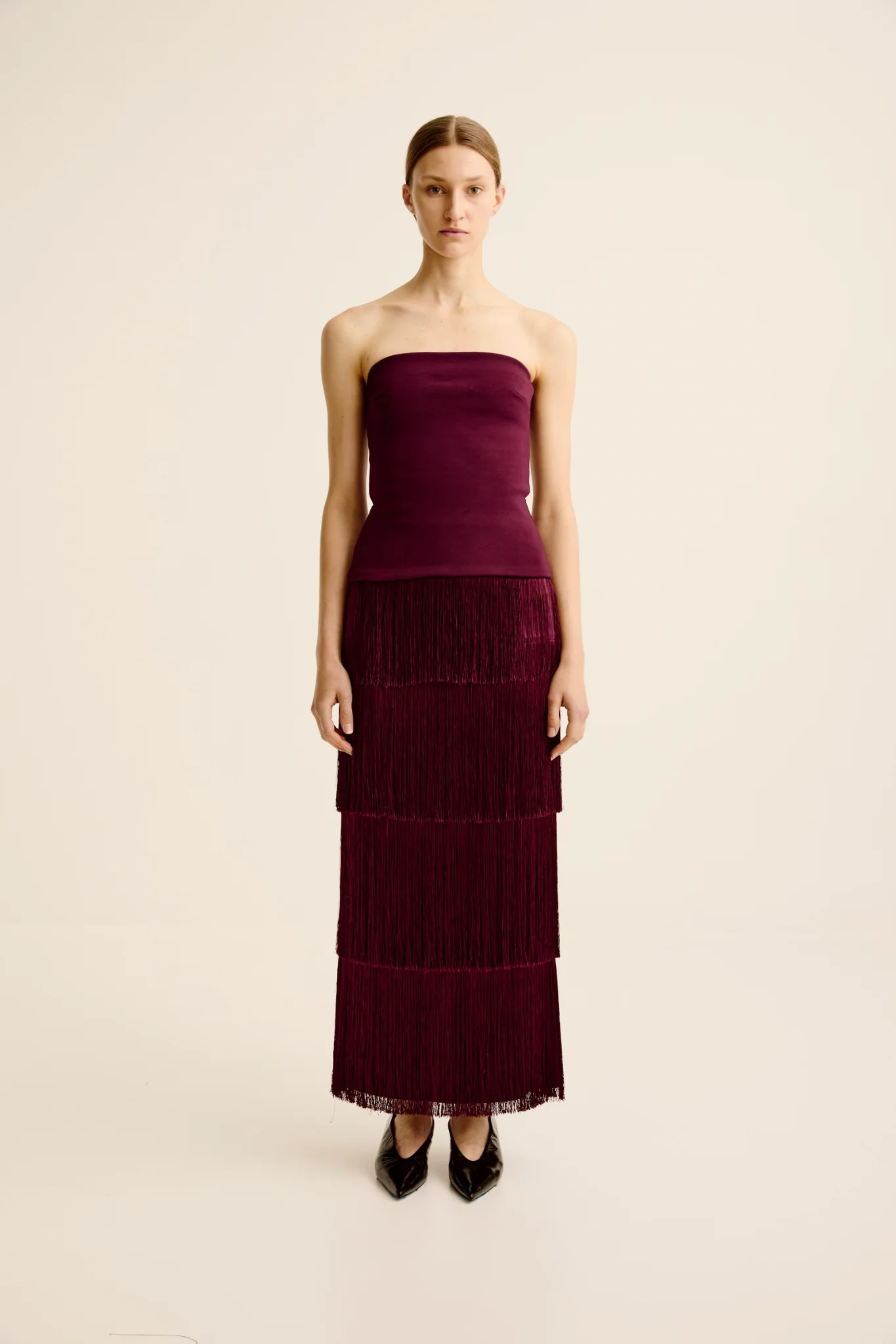 Illi Strapless Top - Shiraz - Image 2
