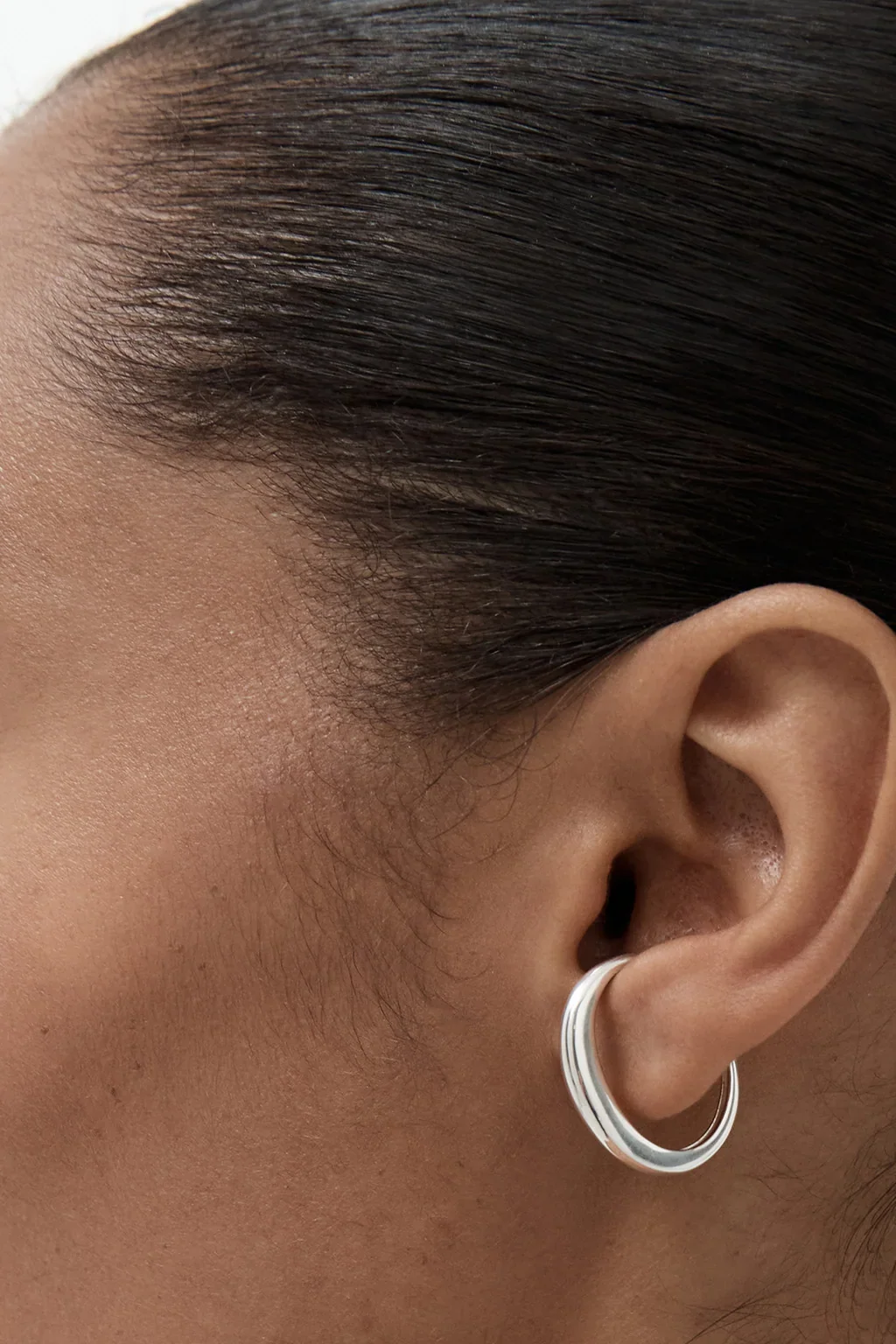 Jean Ear Cuff Large - Silver - Image 3