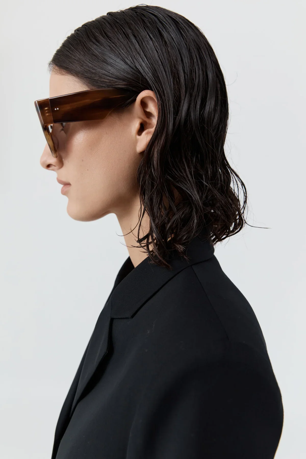 Linea Oversized Sunglasses - Tortoiseshell/Grey - Image 9