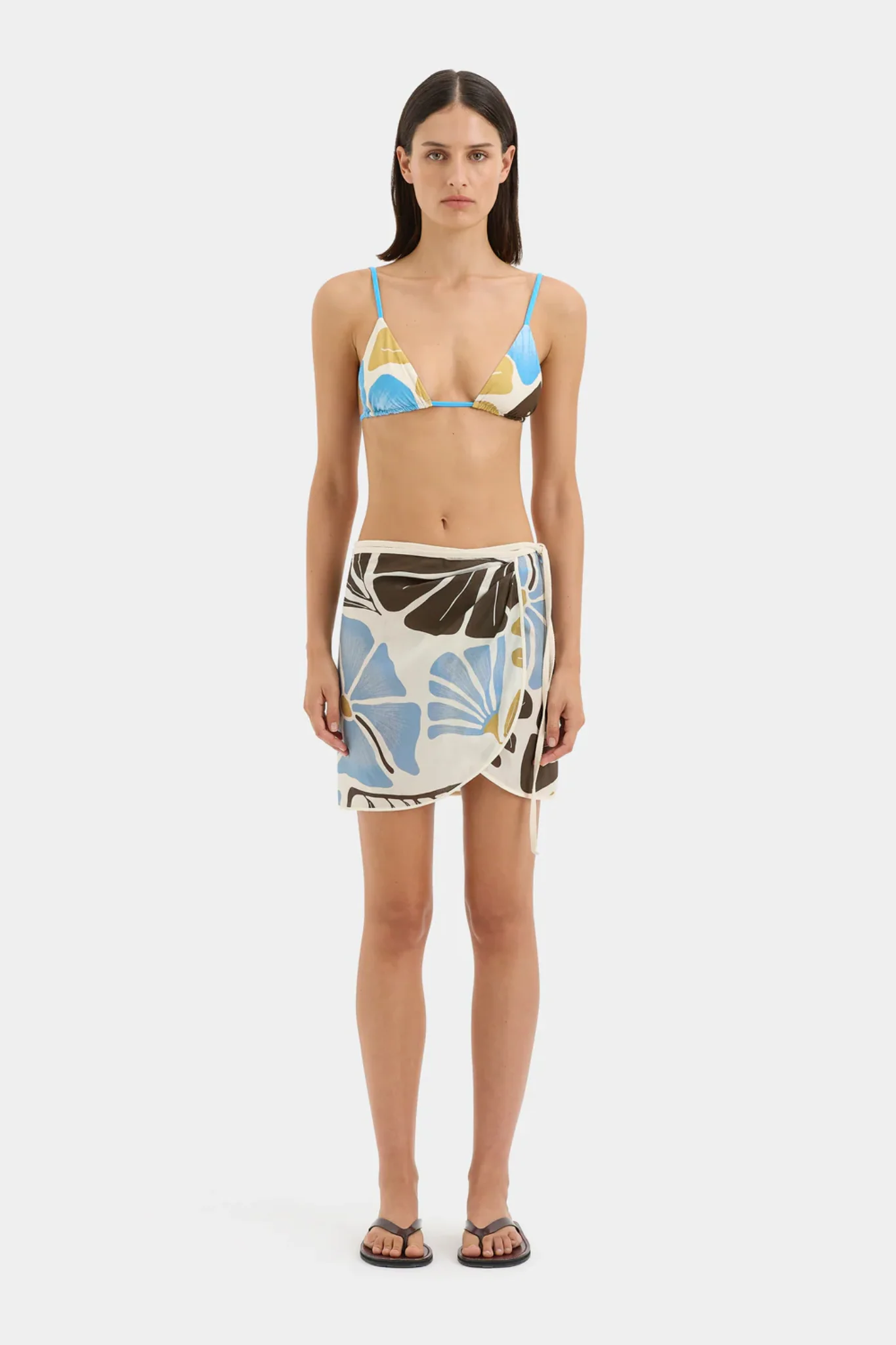 Lola String Triangle Top - Fiorello Verde - Image 7