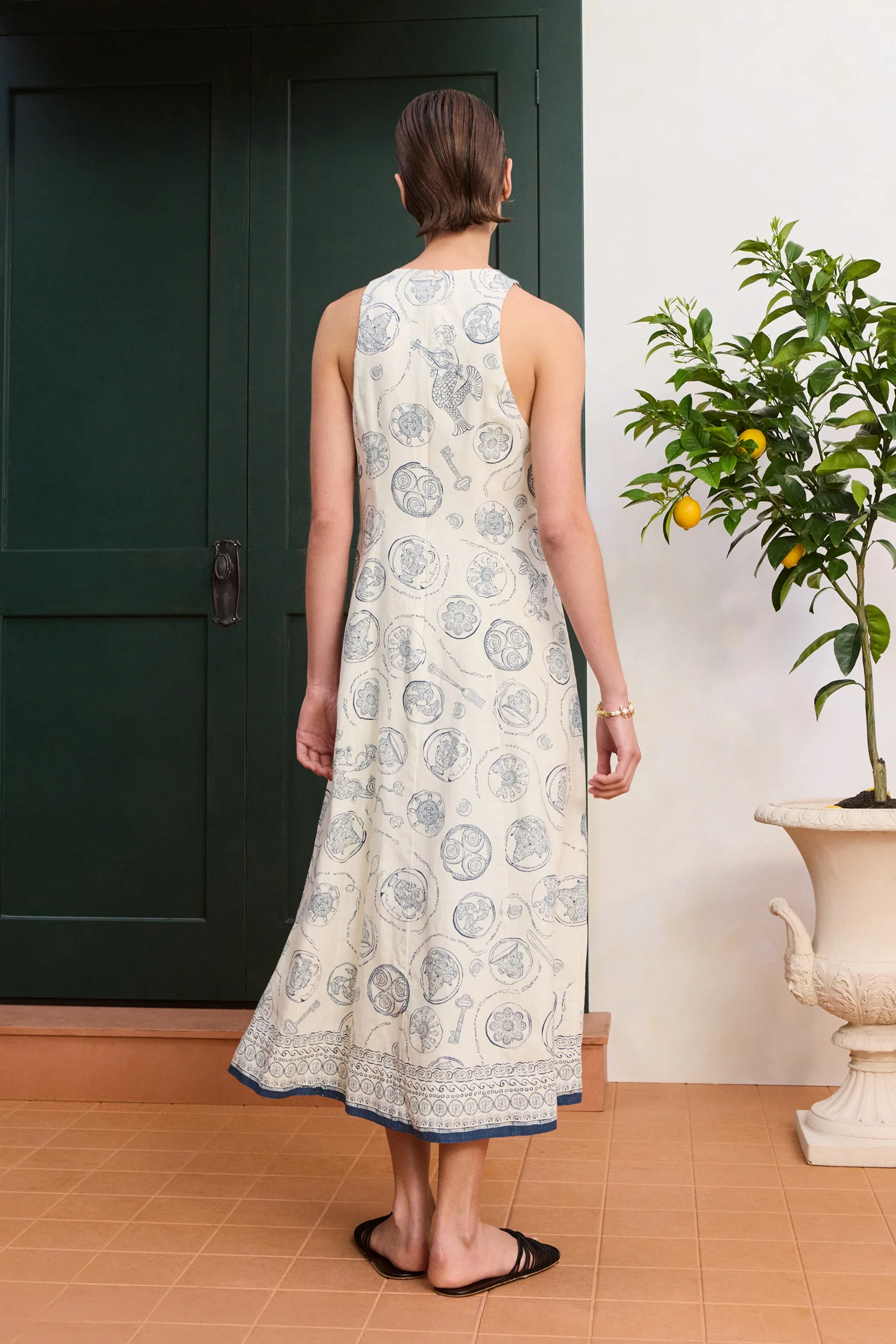 Lucky Lace Up Midi Dress - Image 4