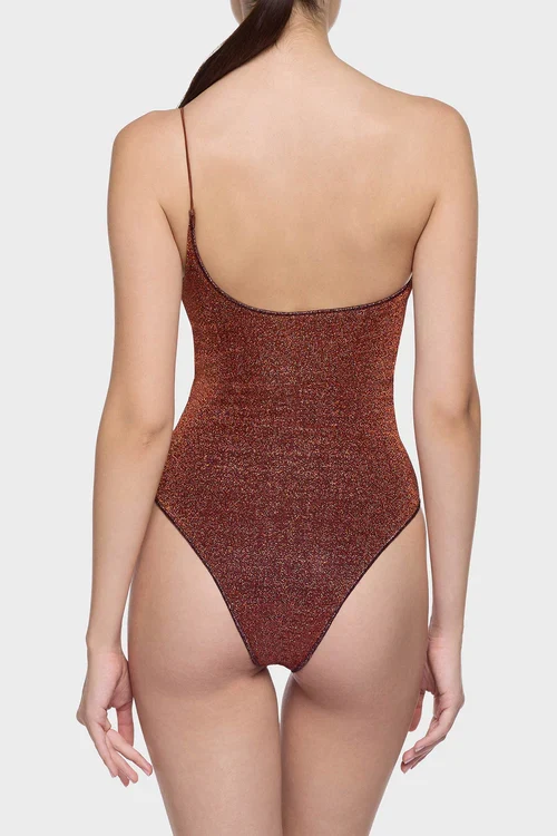Lumiere Shell One Shoulder - Brown - Image 3