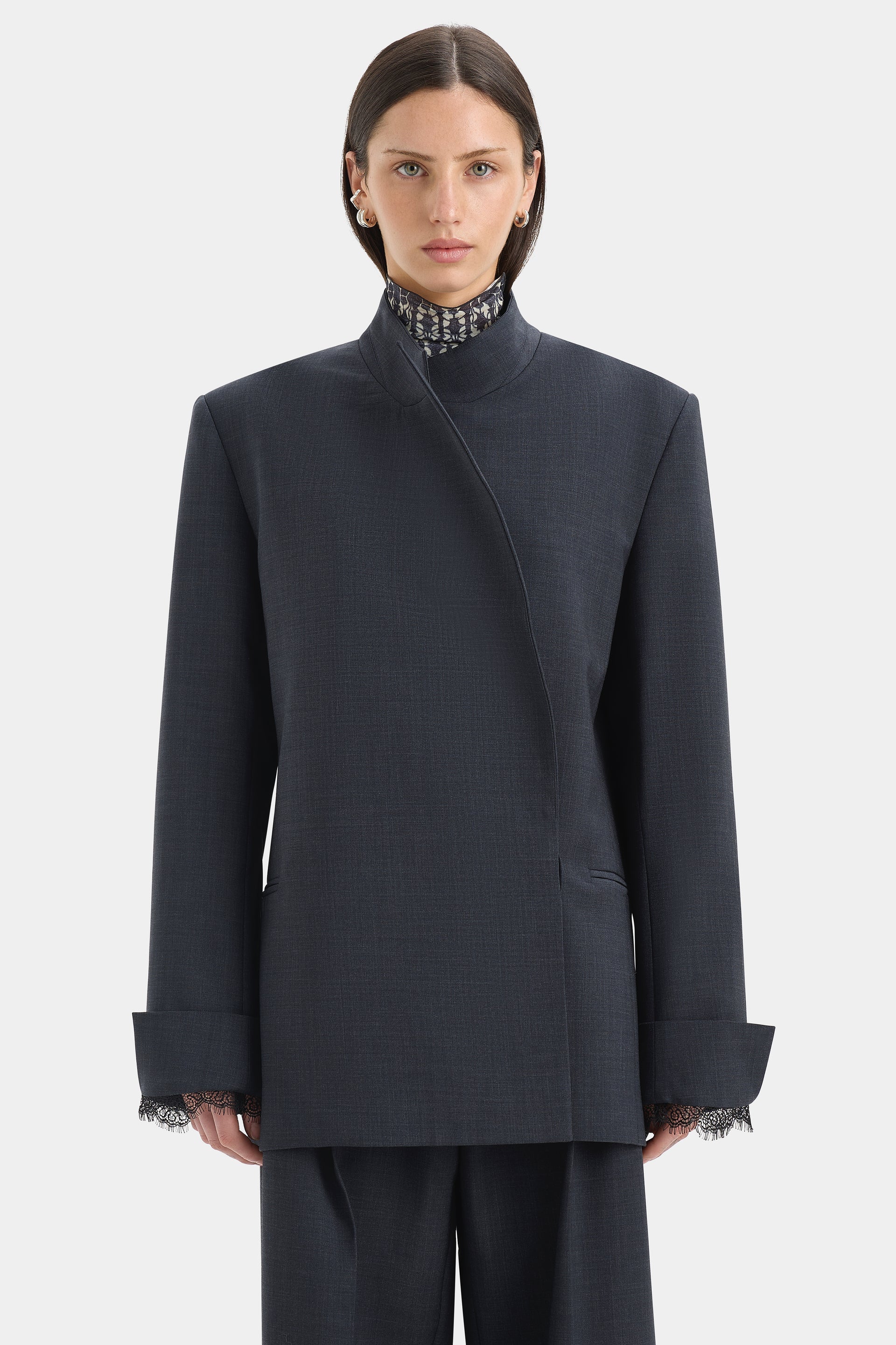 Mathias Oversized Blazer - Slate - Image 2