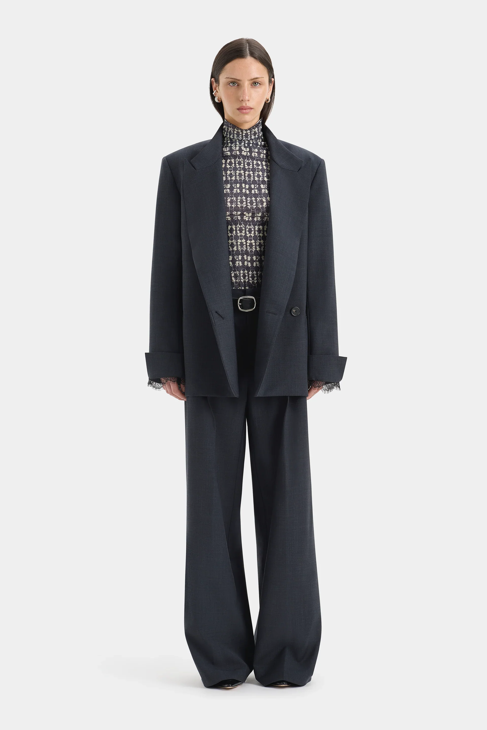 Mathias Oversized Blazer - Slate - Image 4