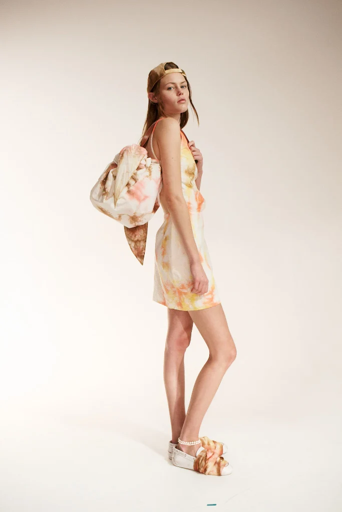 Pinafore Mini Dress - Citrine - Image 5