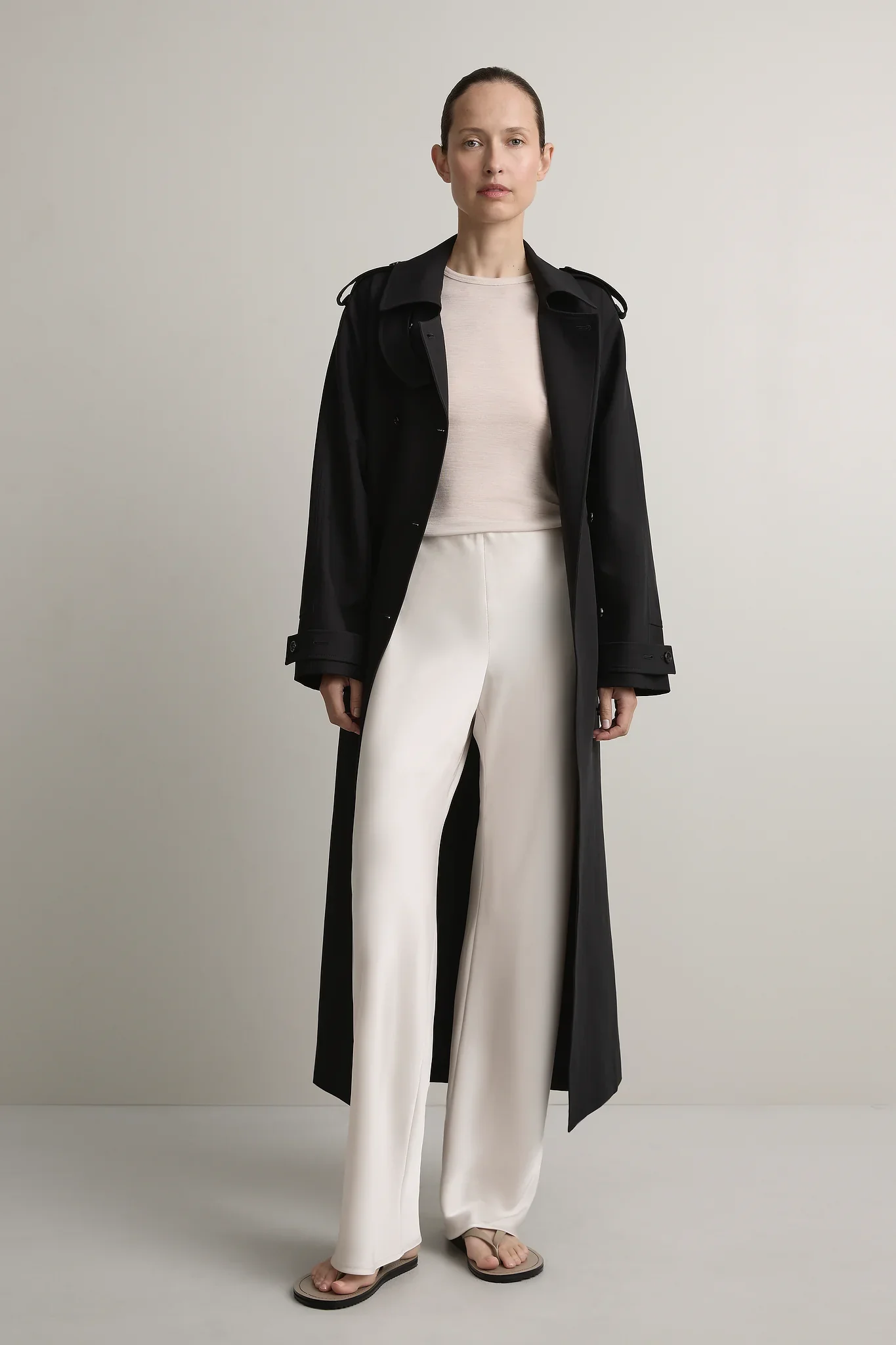 Myrna Bias Pant - Oyster - Image 2
