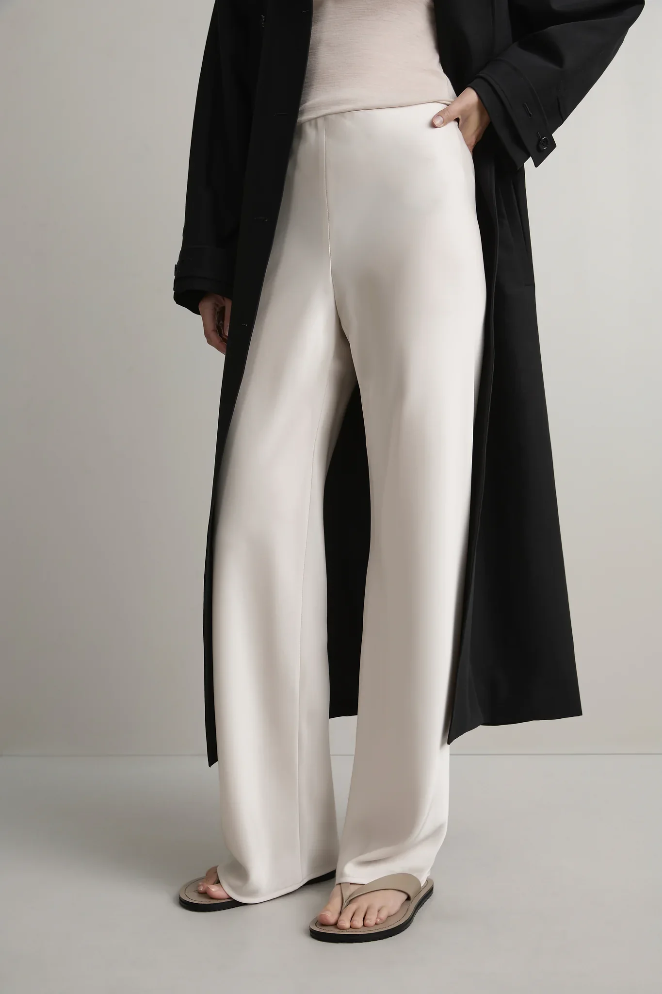Myrna Bias Pant - Oyster - Image 3