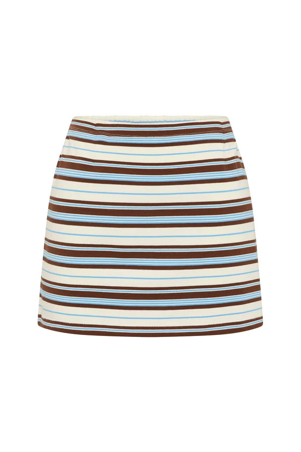 Nadine Skirt - Chocolate Multi Stripe - Image 5