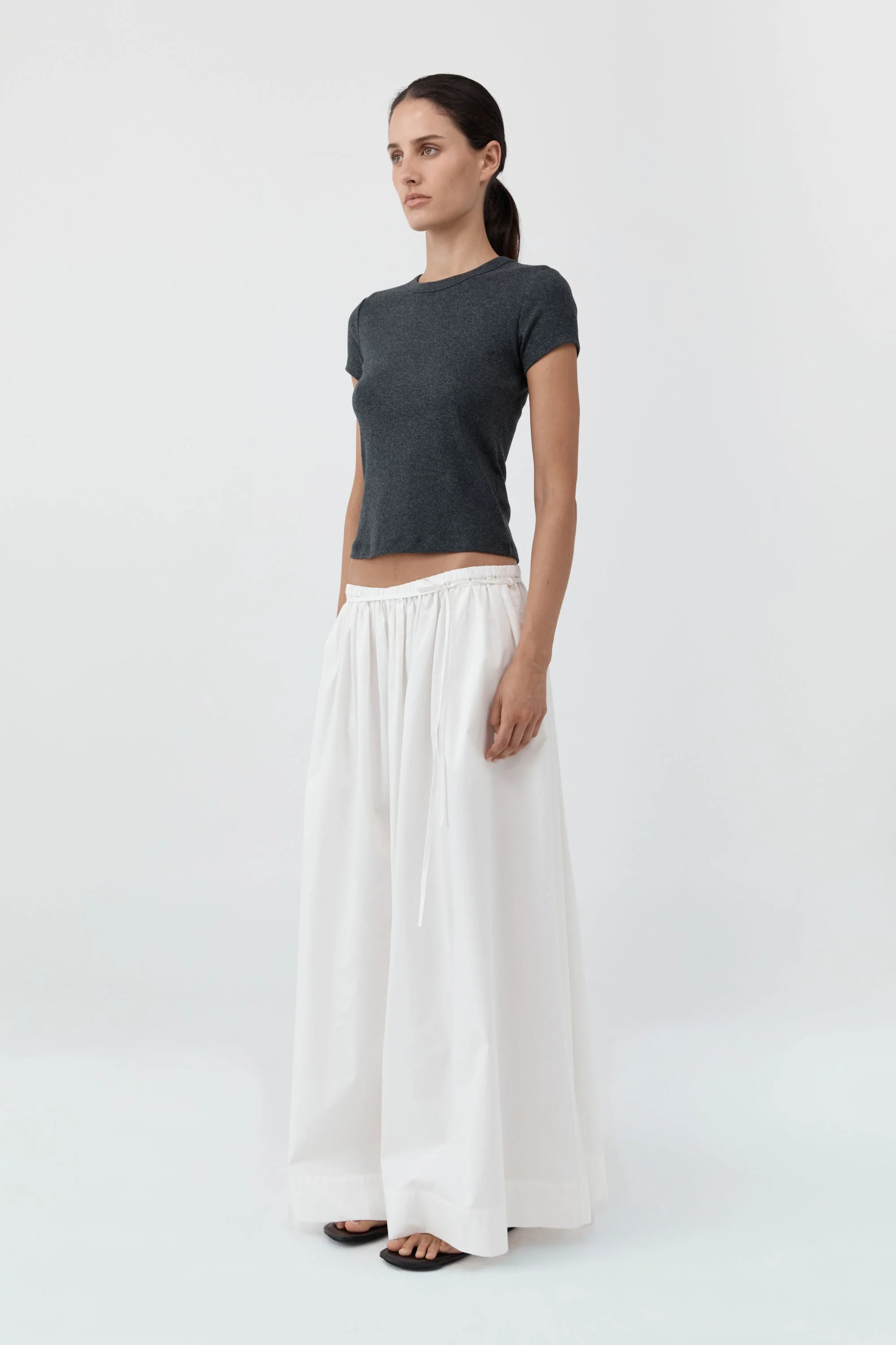 Organic Cotton Baby Tee – Charcoal Melange - Image 3