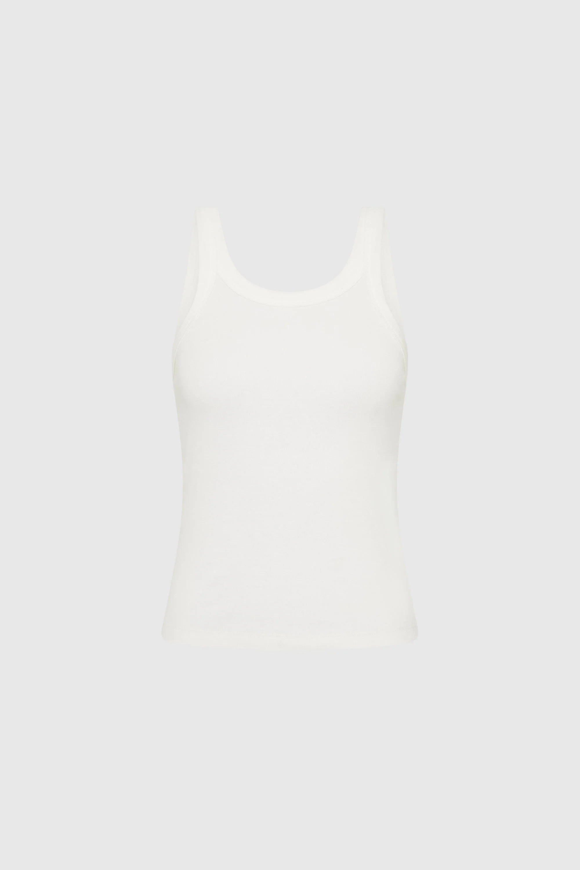 Organic Cotton Racer Singlet – White - Image 5