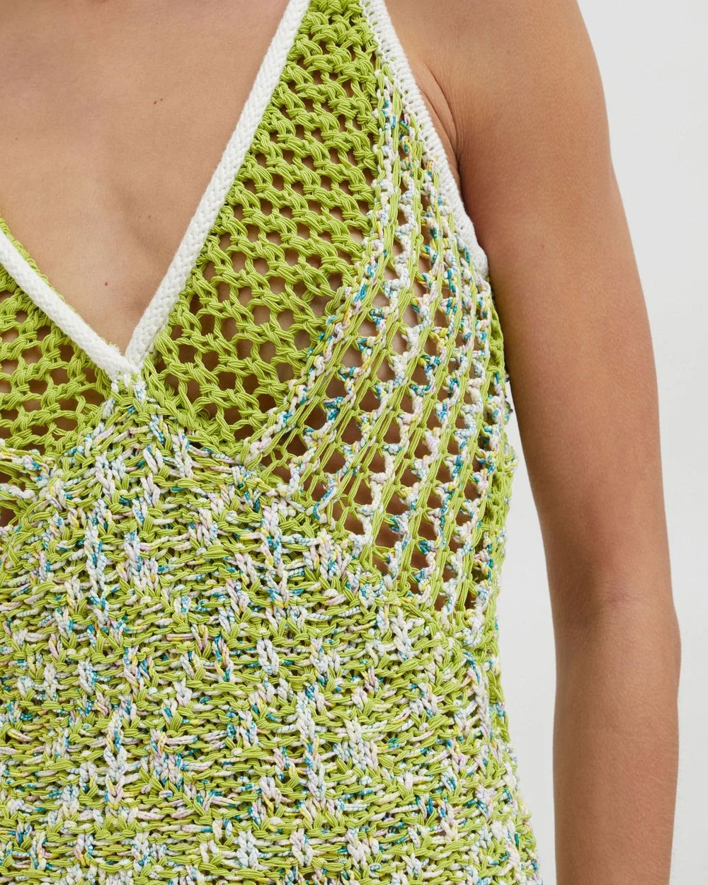 Grafted Duo Cami Gown - Chartreuse/Multi - Image 3