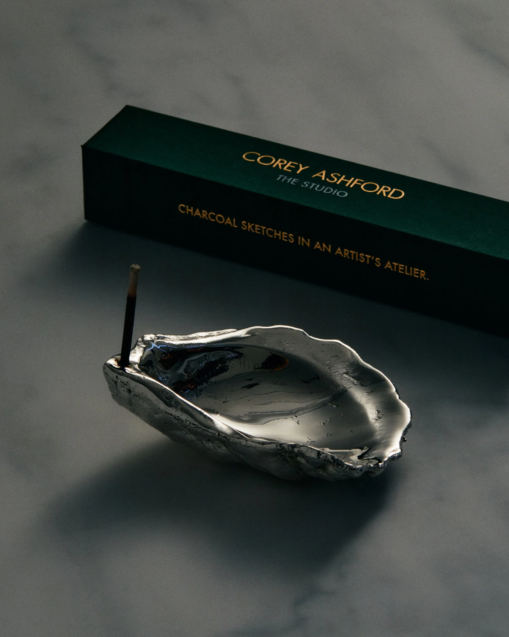Oyster Incense Holder - Silver - Image 6