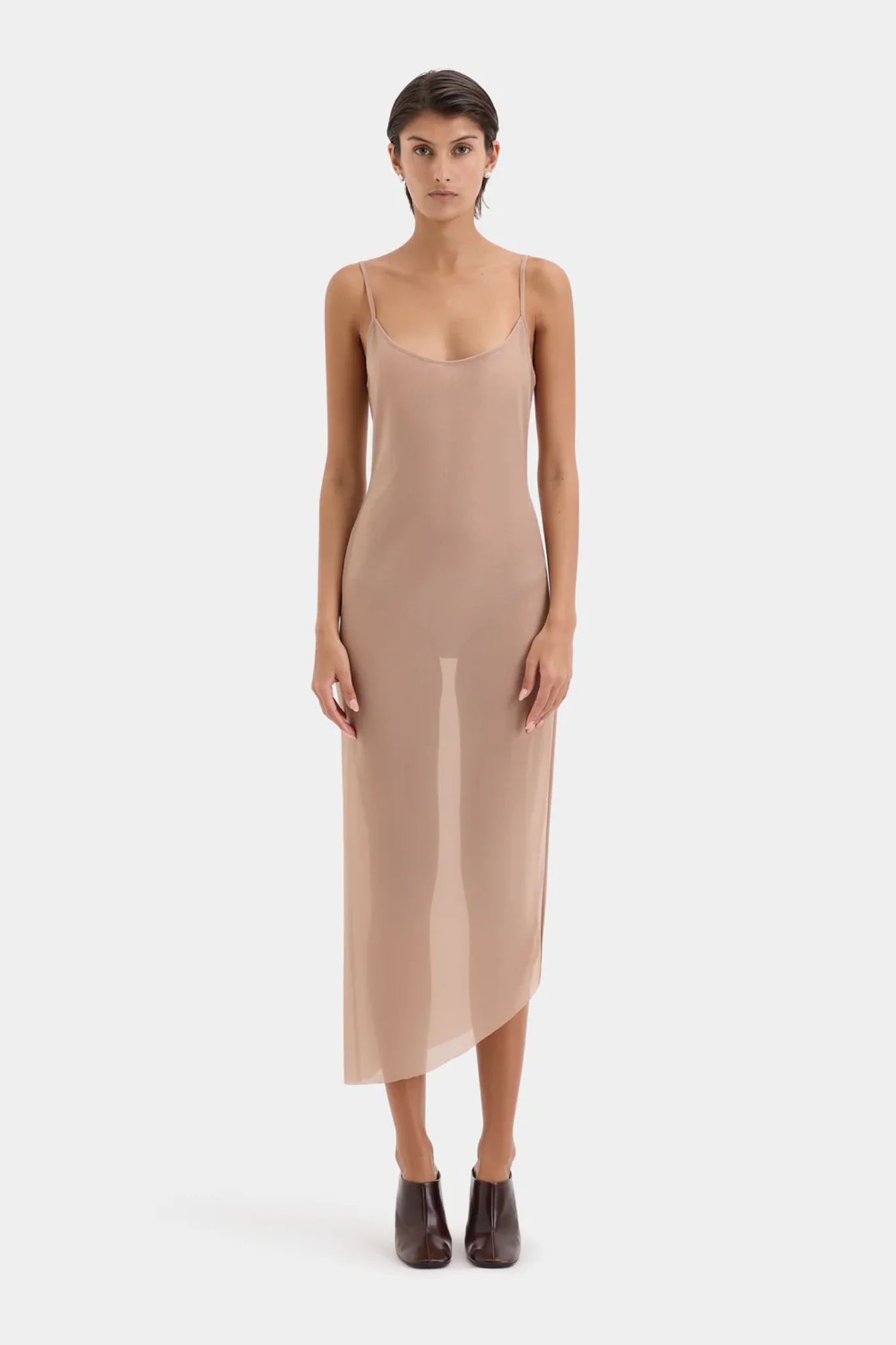 Ruby Draped Gown - Light Tan - Image 4