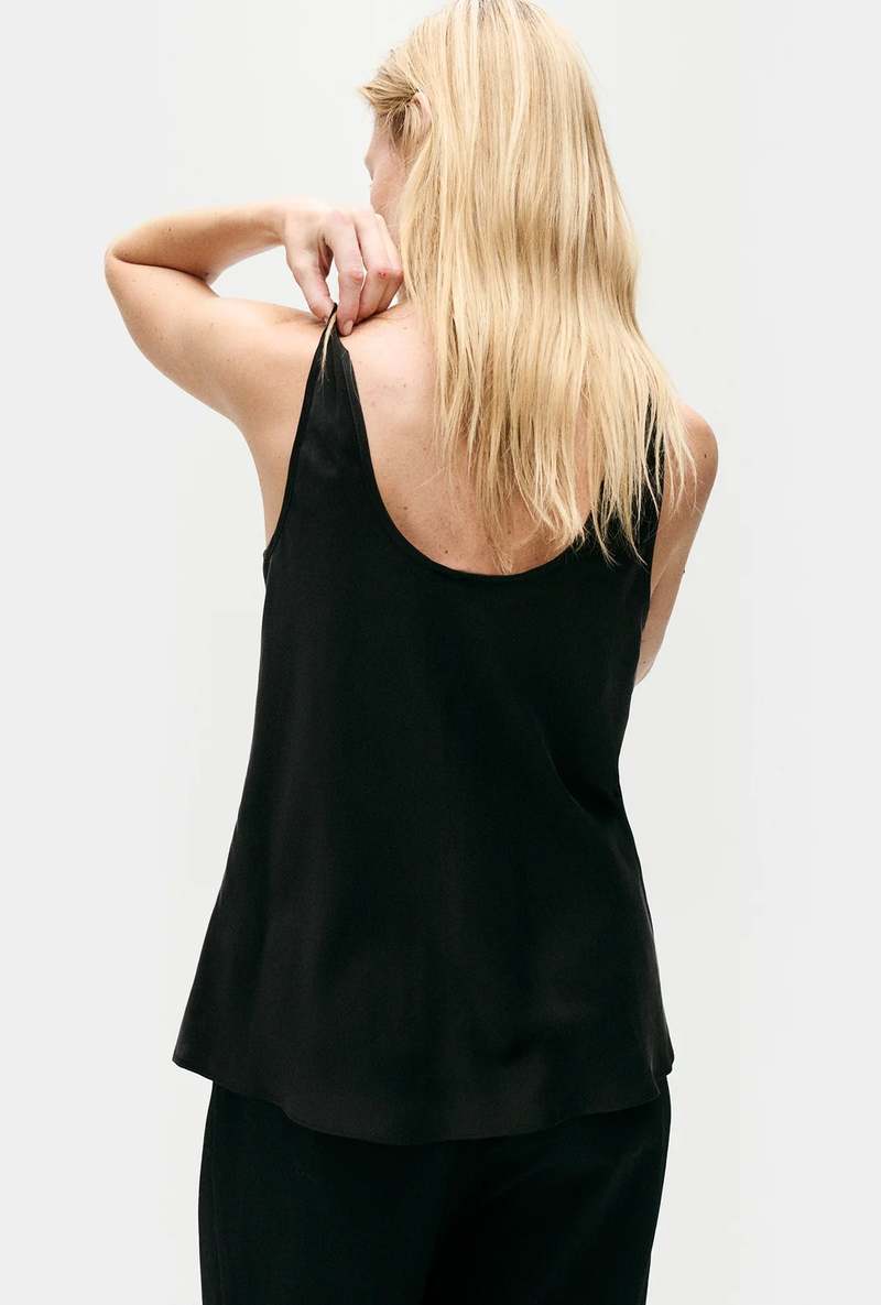 Scoop Neck Tank - Black - Image 2