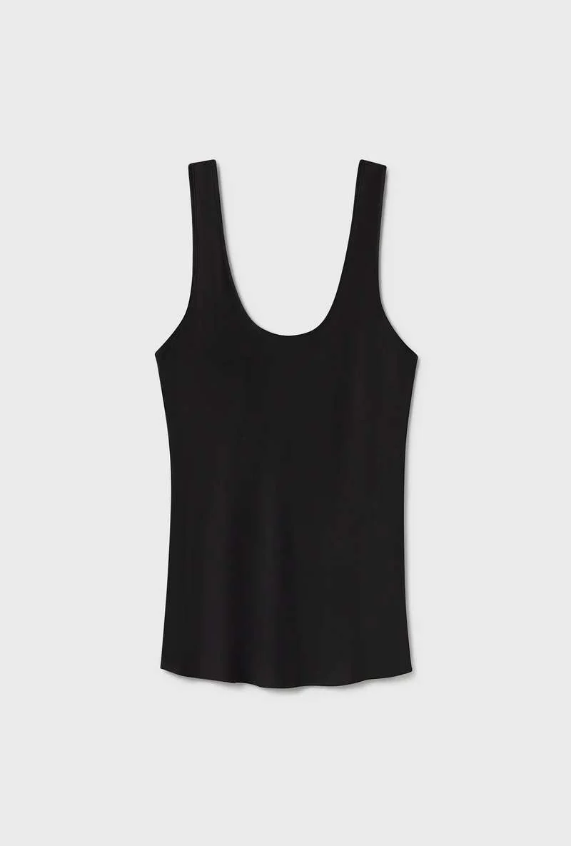 Scoop Neck Tank - Black - Image 3