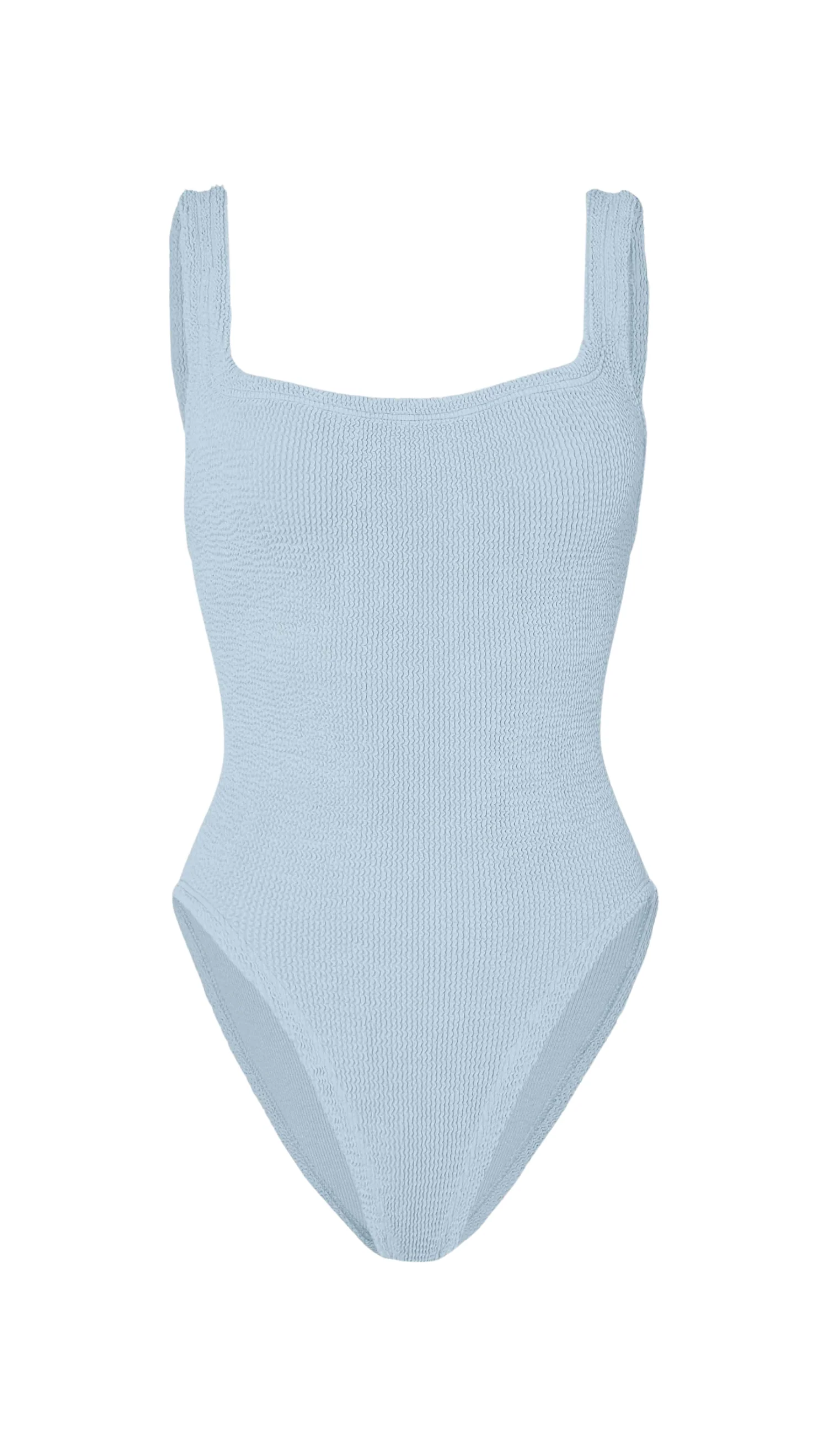 Square Neck Swim - Metallic Ice Blue