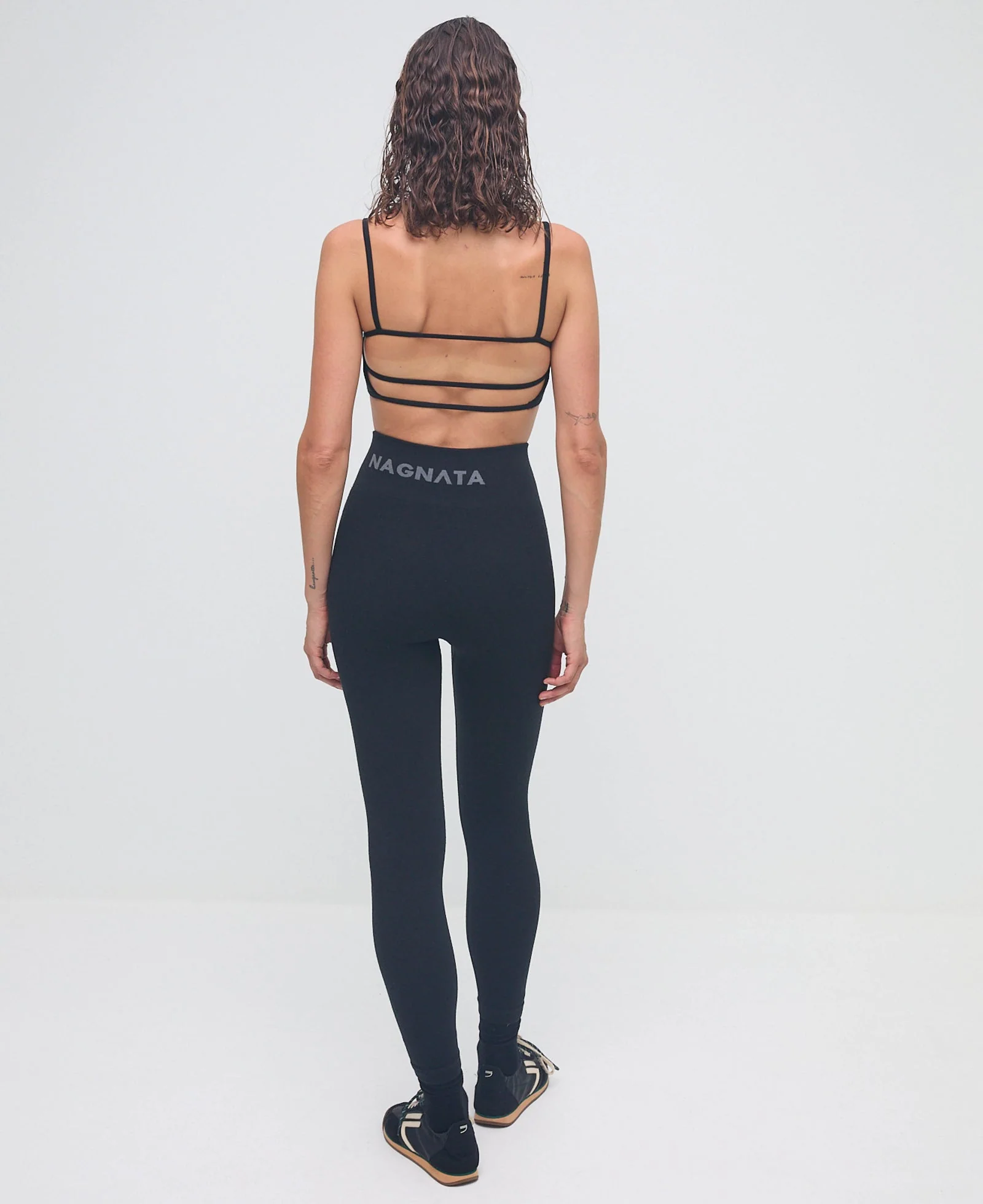 Strap Back Wool Bralet - Obsidian - Image 3