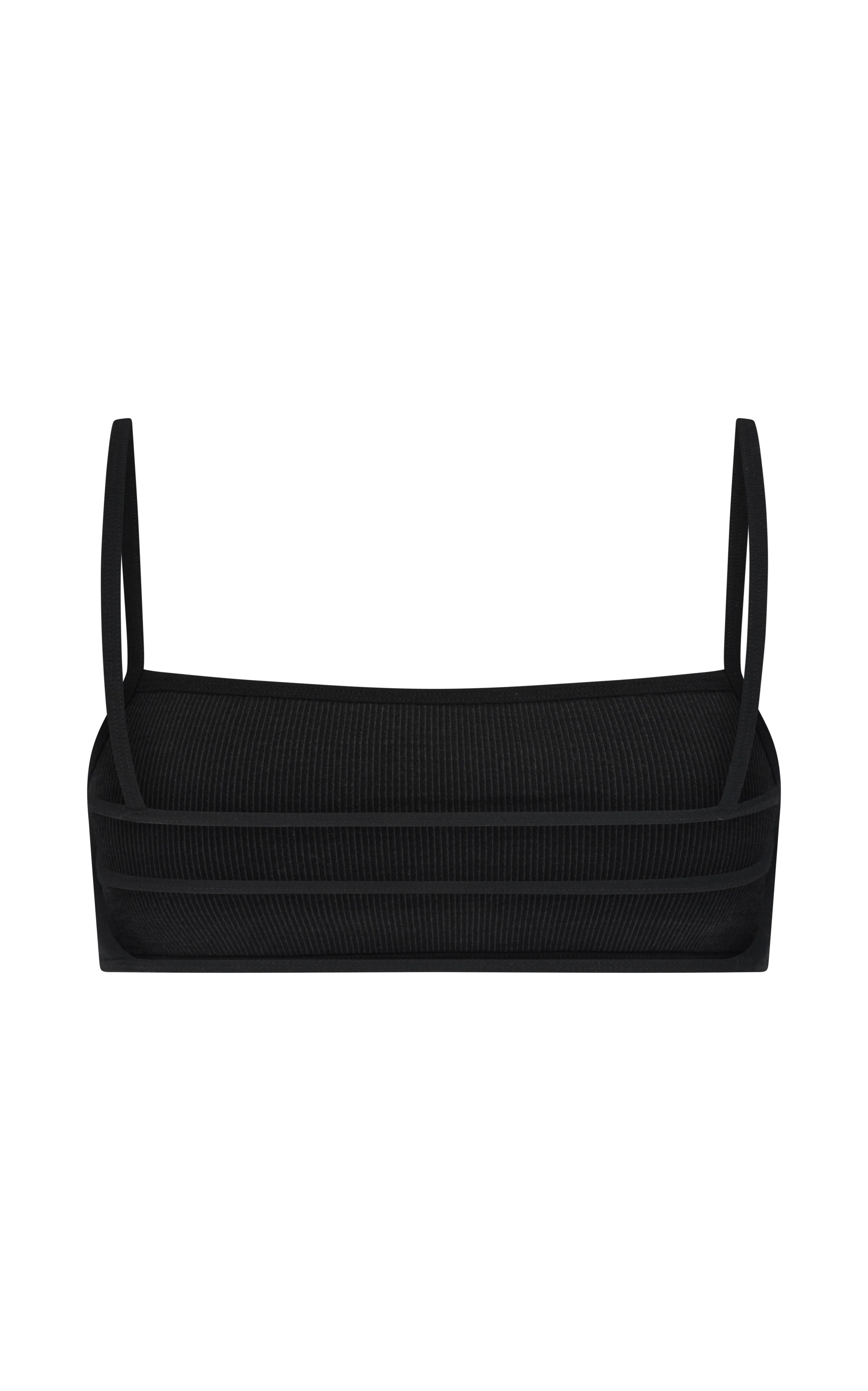 Strap Back Wool Bralet - Obsidian - Image 5