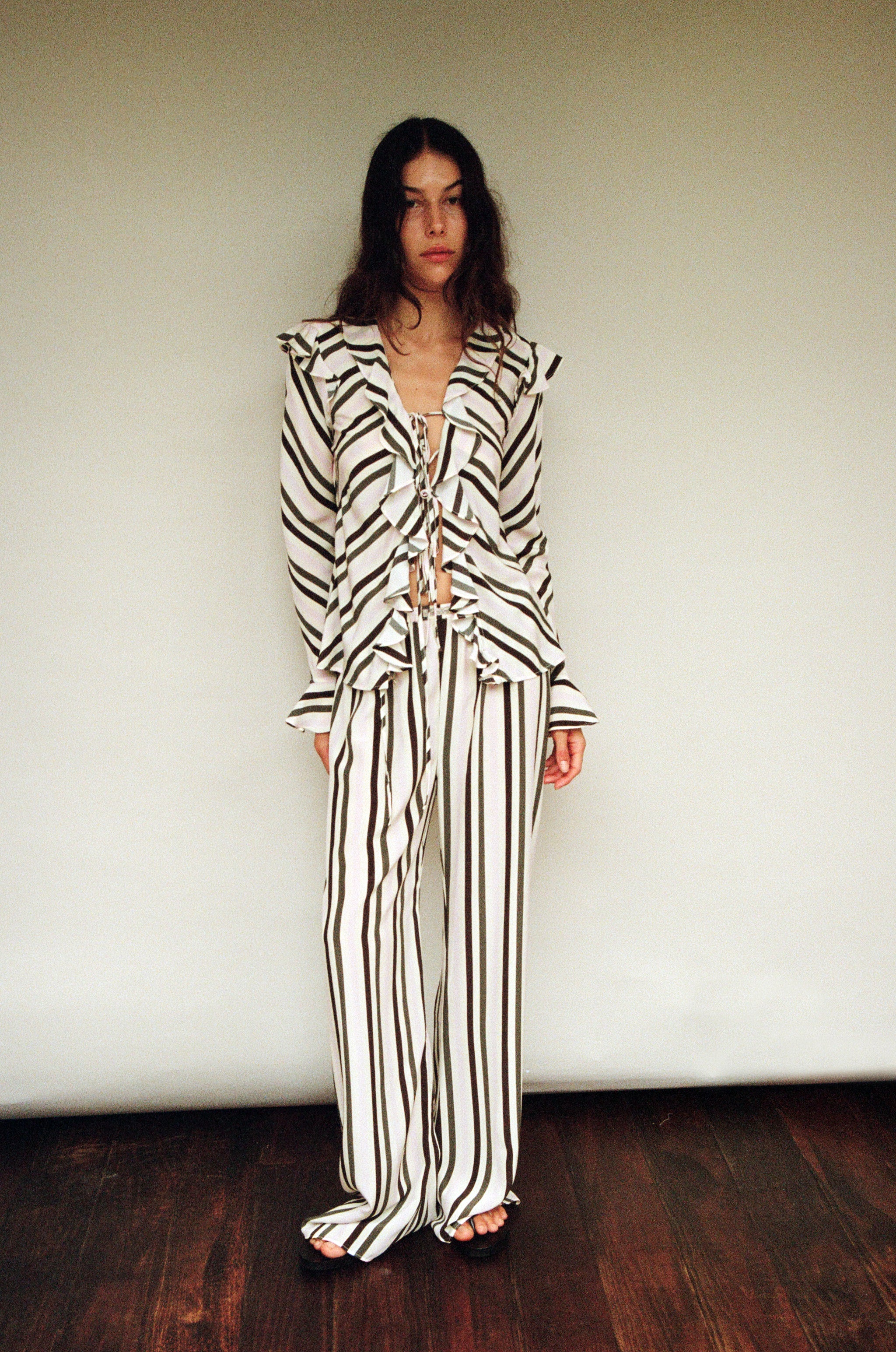 Cool About It Top - Olive & Petal Stripe - Image 3