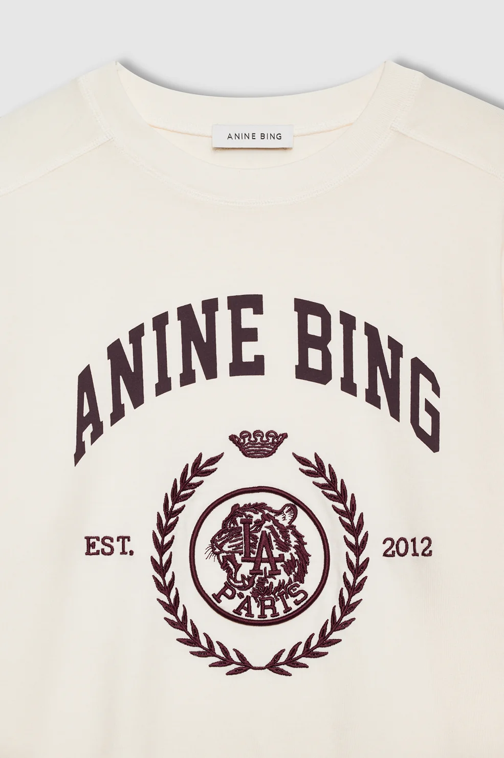 Jaylin Tee Collegiate – Cream - Image 5