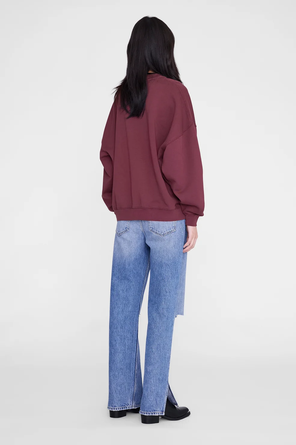 Miles Sweatshirt Letterman – Fig - Image 3