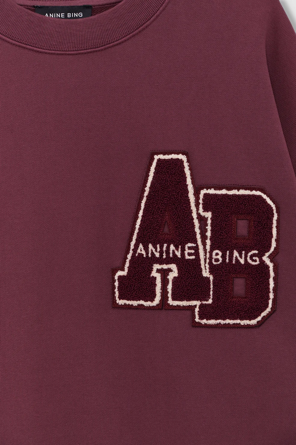 Miles Sweatshirt Letterman – Fig - Image 4