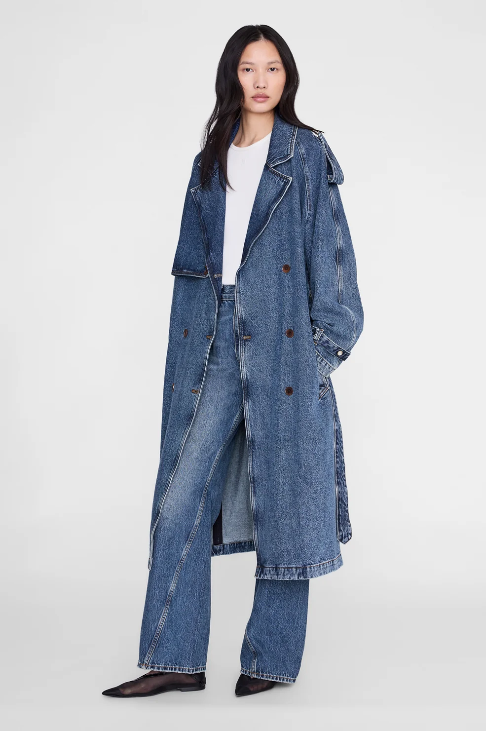 Rickie Maxi Trench – Cabana Blue - Image 3