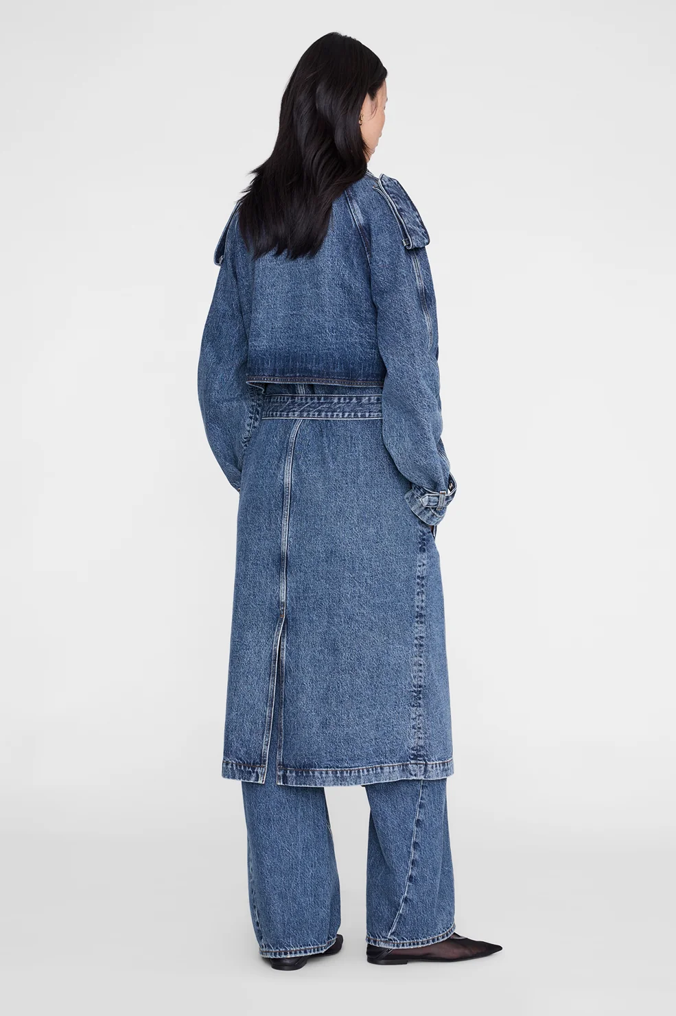 Rickie Maxi Trench – Cabana Blue - Image 4