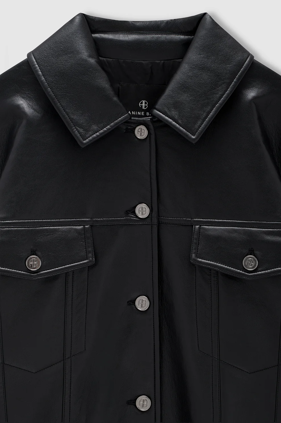 Rory Jacket – Black Recycled Leather - Image 5