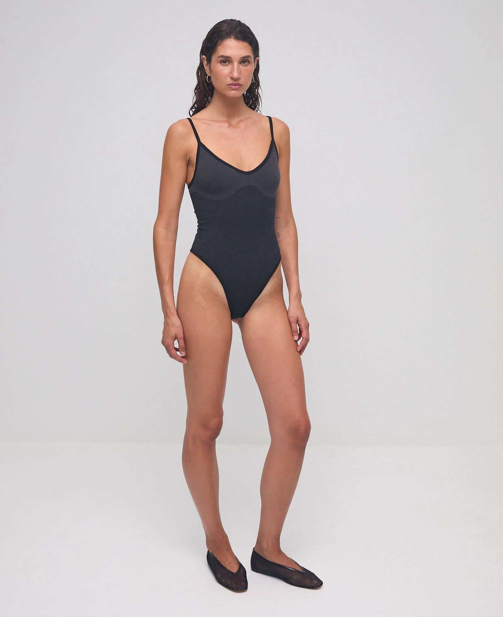 Tri Wool Bodysuit - Obsidian - Image 7