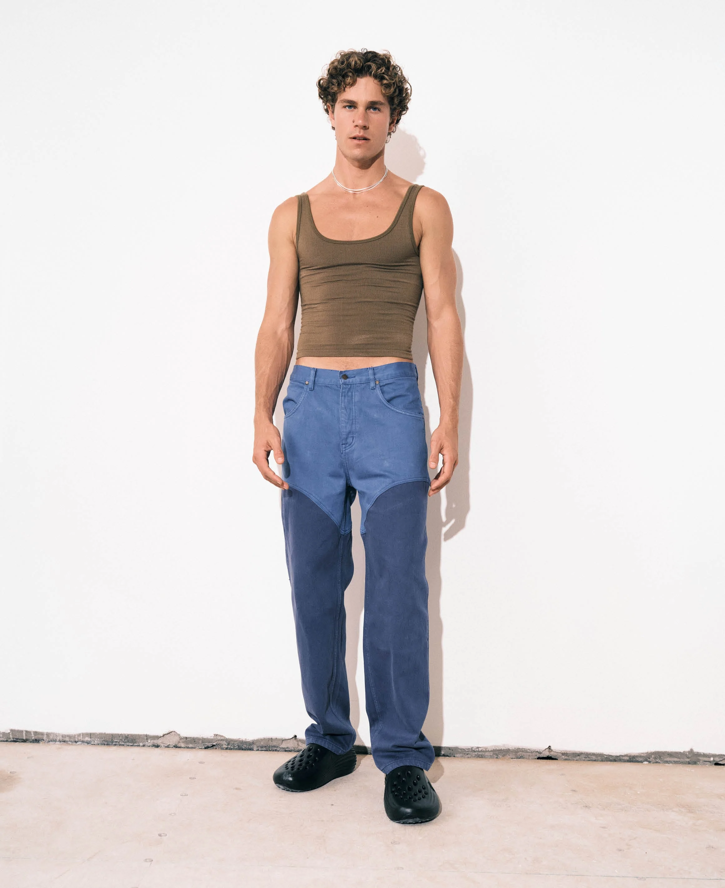 Vegetable Dye Tapered Jean - Sora - Image 3